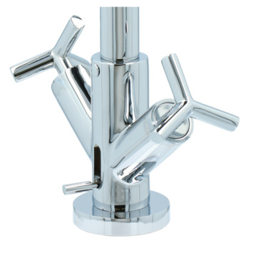 Absolut Post 2-knops wastafelkraan Chroom