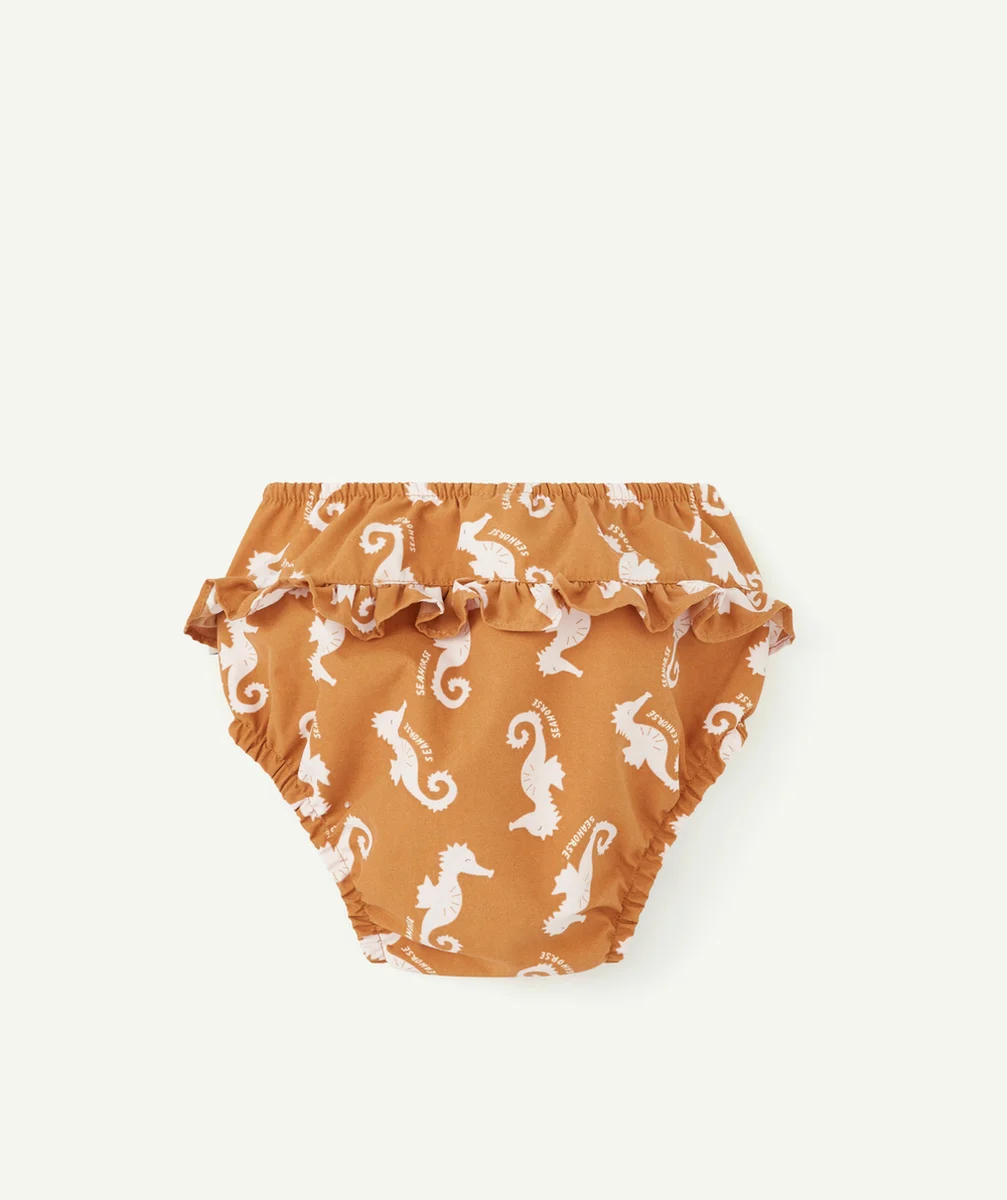 LASSIGCOUCHE DE BAIN CARAMEL THÈME HIPPOCAMPE