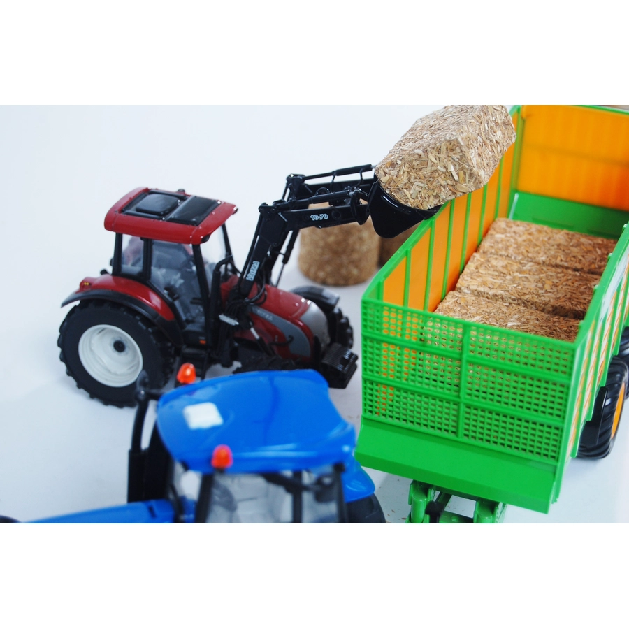 Kids Globe Farming Farming Zubehör Set, für Bauernhof mit Zäunen + Heuballen Braun Braun