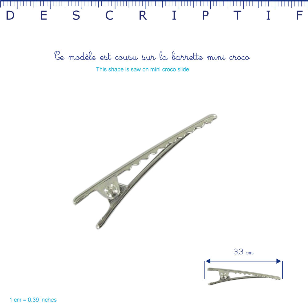 Petite Barrette Croco Hanami Cr056