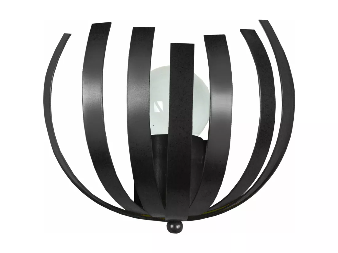 Applique métal noir 25 cm.