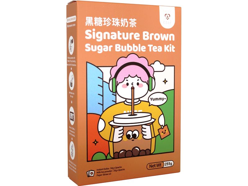 TOKIMEKI Bubble Tea Kit Brown Sugar 255 g Bubble Tea mit braunem Zucker-Geschmack