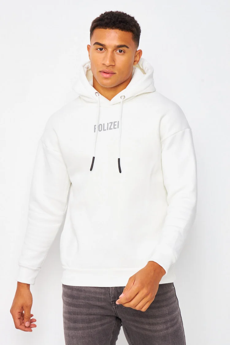 Sweat à capuche blanc 