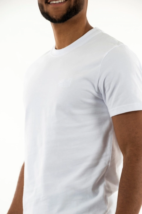 Tee shirt superdry vintage logo emb 44c optic/optic