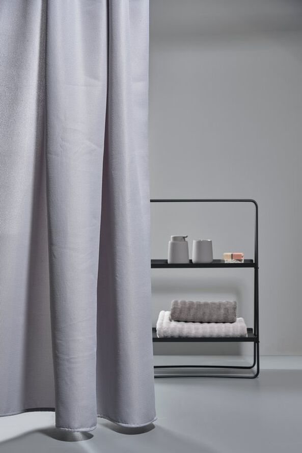 Zone Badeforhæng Lux Grey Grå
