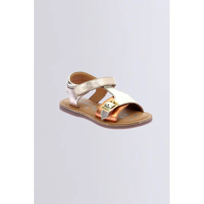 Diazz Beige orange SANDALES Cuir Fille