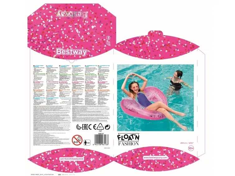 Bestway 36141, Forskellige farver, Svømmering, Pige, 91 cm, 1,07 kg, 190 mm