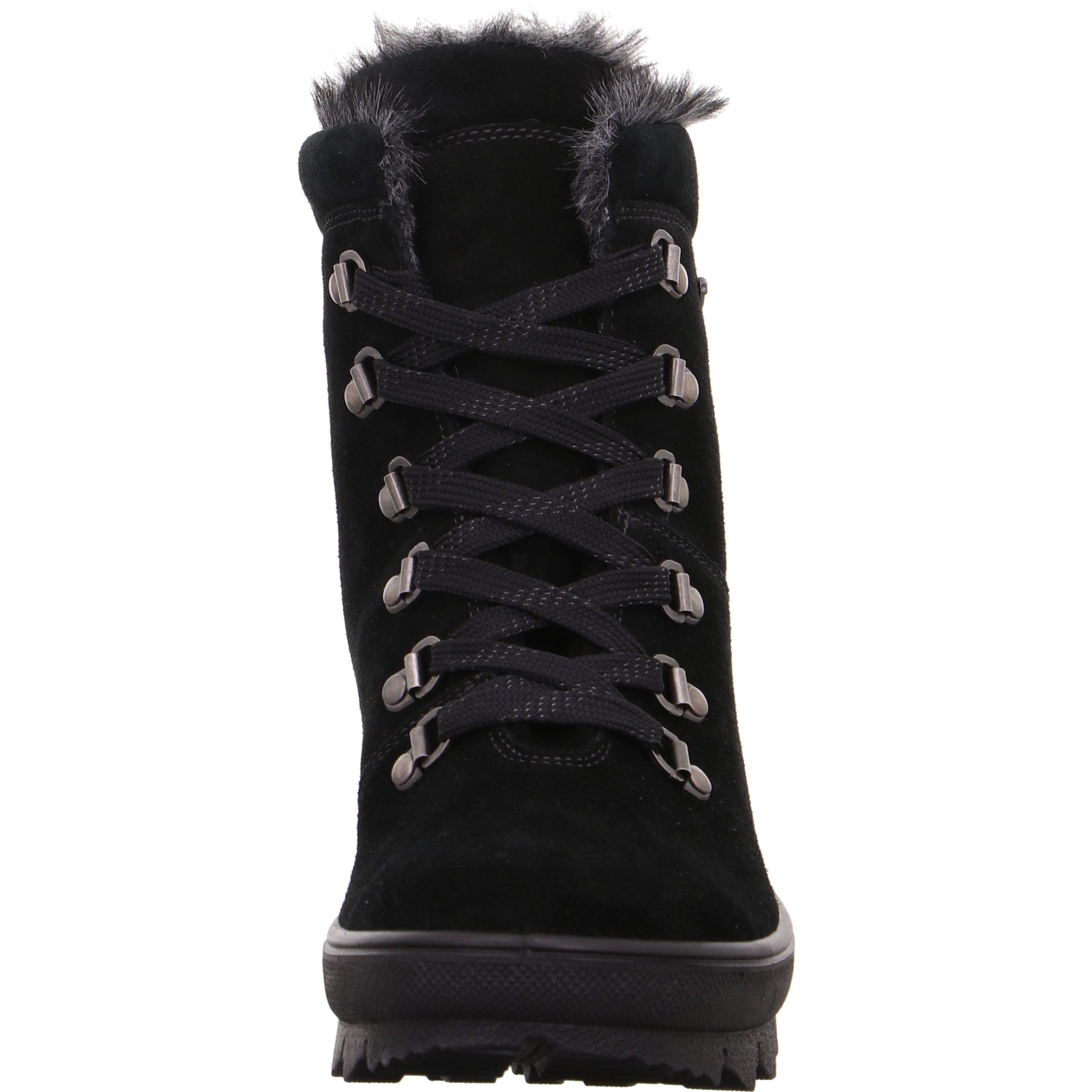 legero NOVARA Damen  Schnürboots mit Schnürung - Farbe: Schwarz - Größe: 5