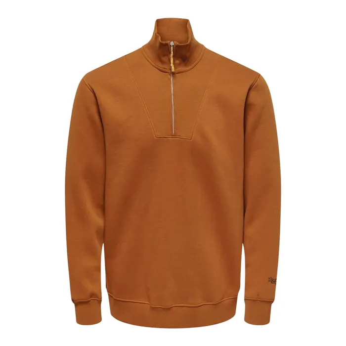 Only & Sons Riley 1/4 Zip High Neck Sweater Heren