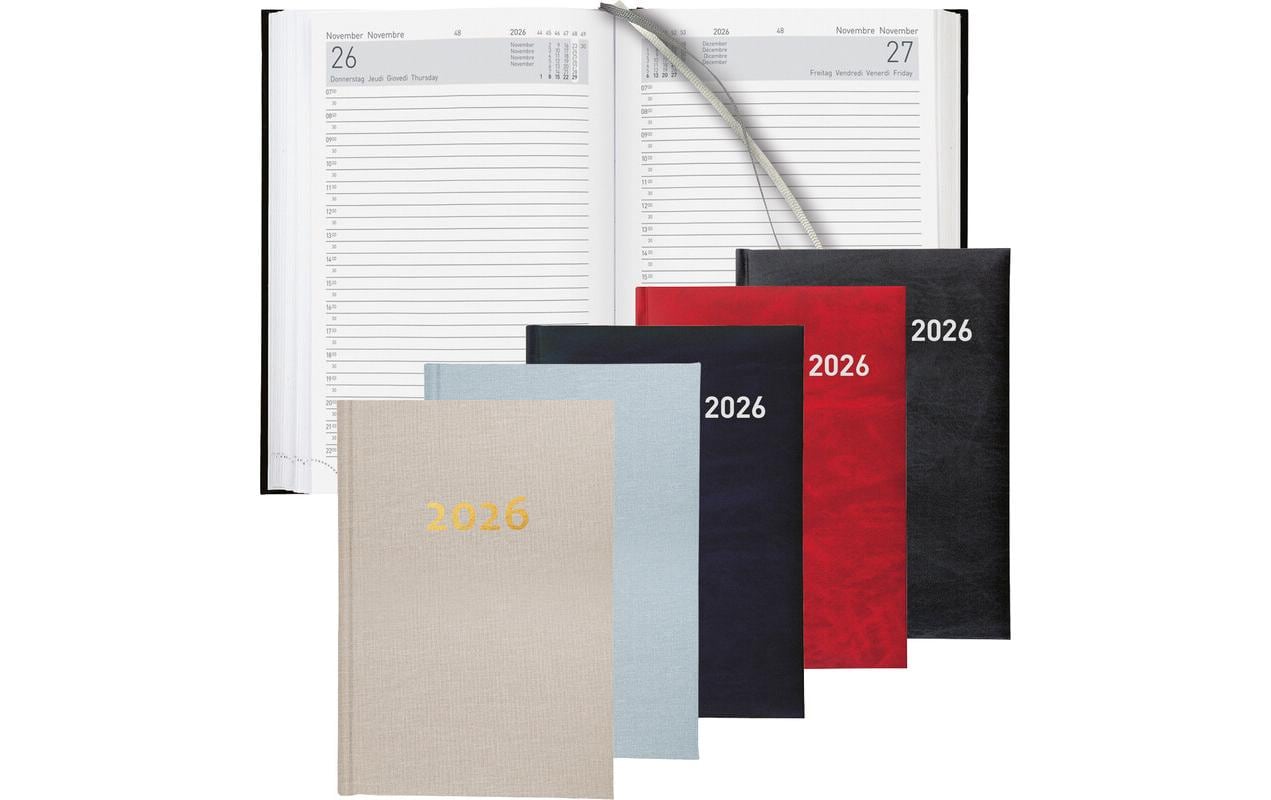 Geschäftsagenda Executive Schwarz, 14.5 x 20.5 cmTaschenagenda 2026