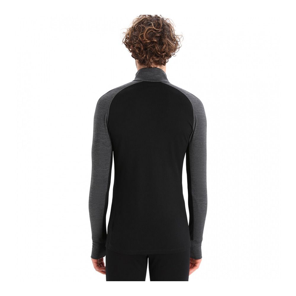 Icebreaker ZONEKNIT 260 - Sous-couche Homme jet hthr/blk/metro h/cb