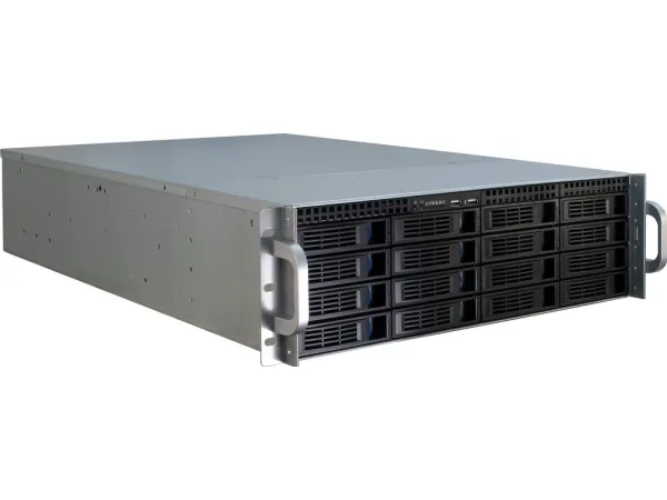 Inter-Tech IPC 3U-3416 - Rack-monterbar - 3U - SSI EEB - ingen strømforsyning - USB