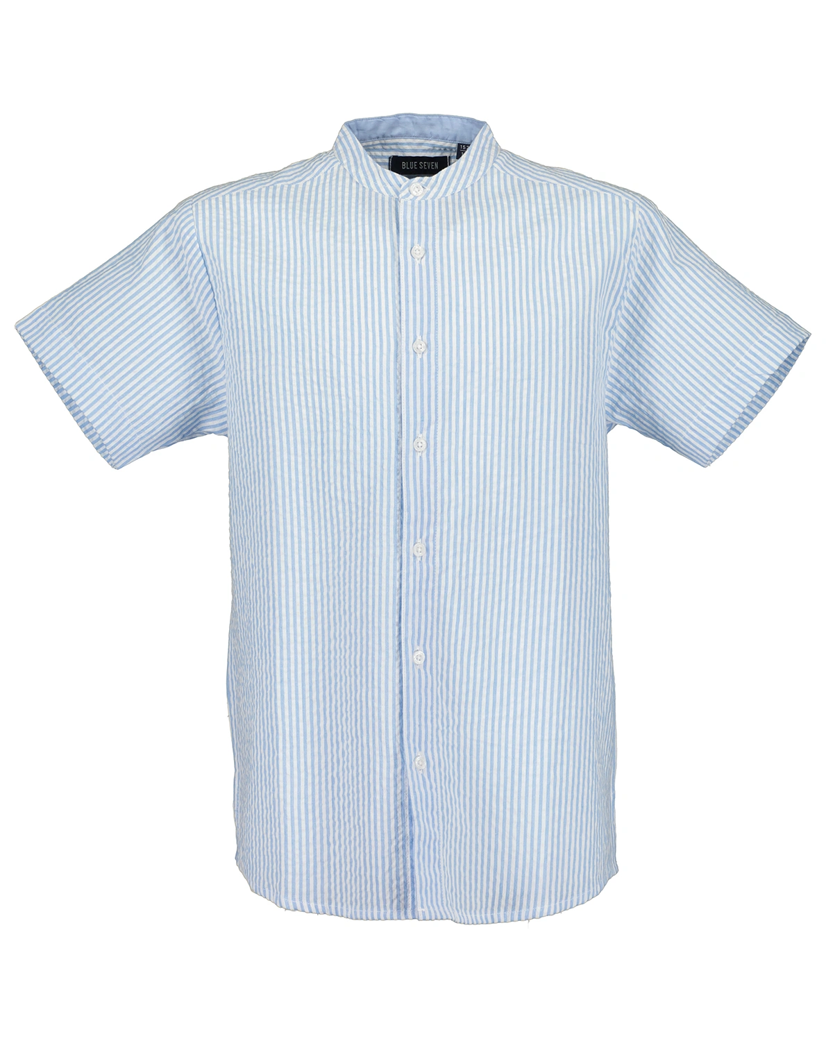 Kurzarm-Hemd STRIPES in hellblau