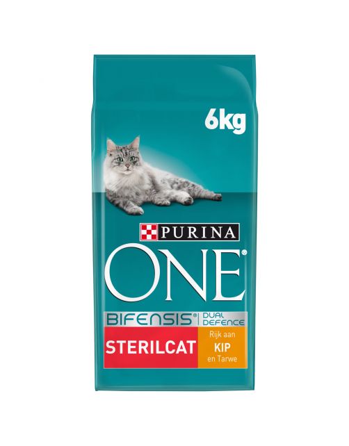 Purina One Sterilcat - Kattenvoer - Kip Tarwe 6 kg