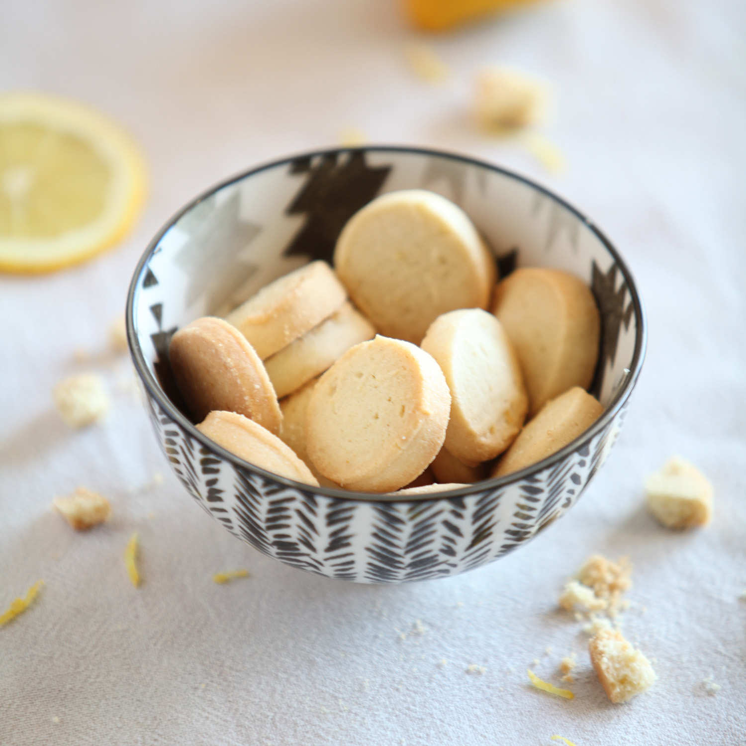 Sablés au zestes de citron bio