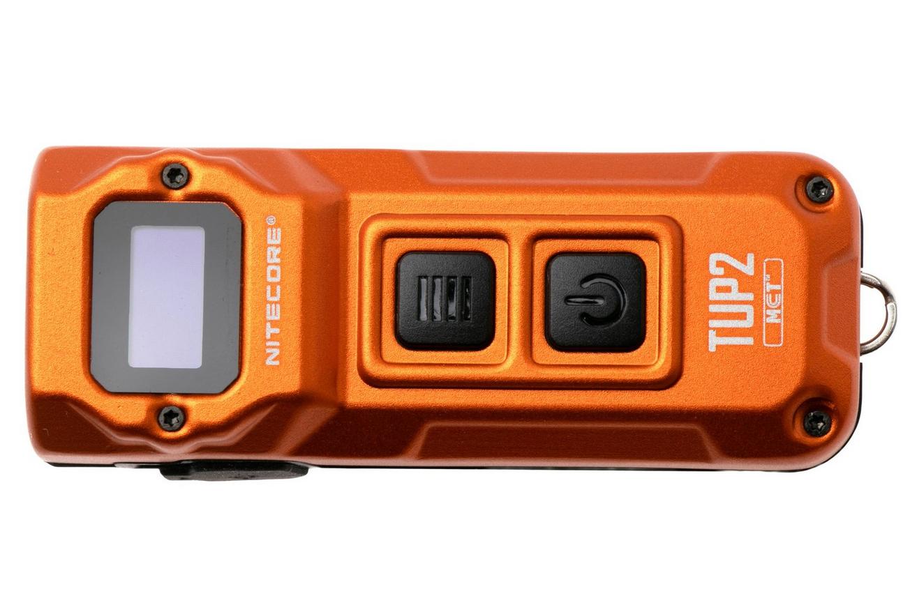 Nitecore TUP2 Alloy Orange, oplaadbare sleutelhangerzaklamp, 1200 lumen