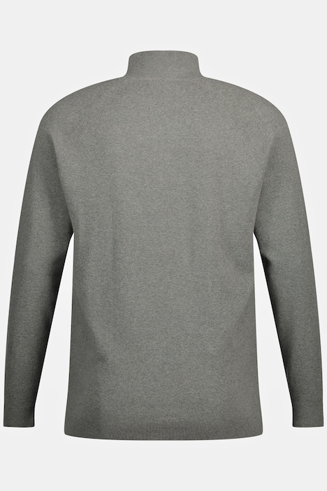 Stricktroyer, Troyerkragen mit Zipper, Raglanrmel