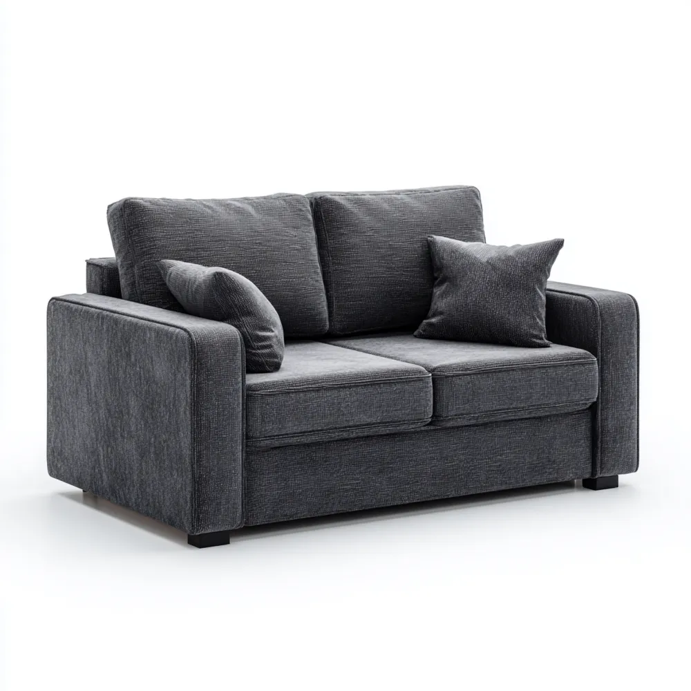 2-Sitzer-Sofa Stoff 150x85x90 cm – Dunkelgrau – Moderner Stil
