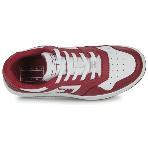 Tommy Jeans - TJW RETRO BASKET LEATHER - Blanc / Rouge