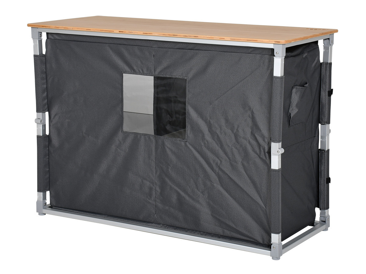 Obelink Ravenna Bamboo XL Quick campingkast - Grey