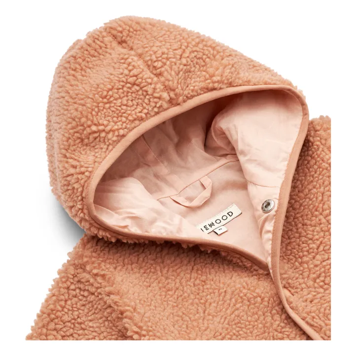 Liewood Combinaison Coton Bio Matières Recyclées Façon Fourrure Fraser | Rose