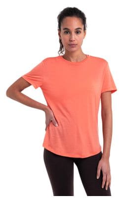 T-Shirt Femme Icebreaker Merino 125 Cool-Lite Sphere III Orange