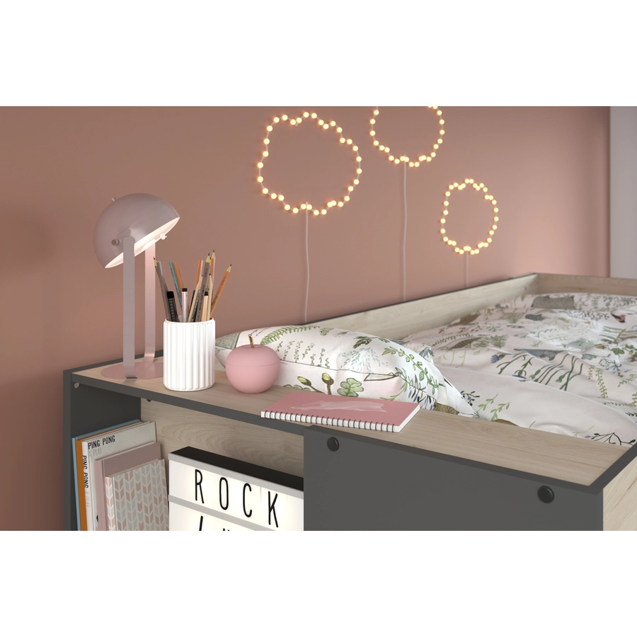 Parisot Etagenbett Stim 2 - mit Kleiderschrank und Schubkasten Beige