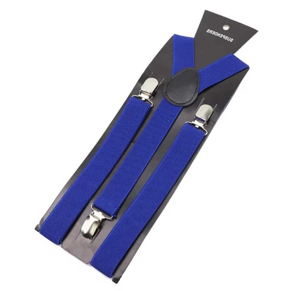 Seler Slim med klips 2,5 cm Blå