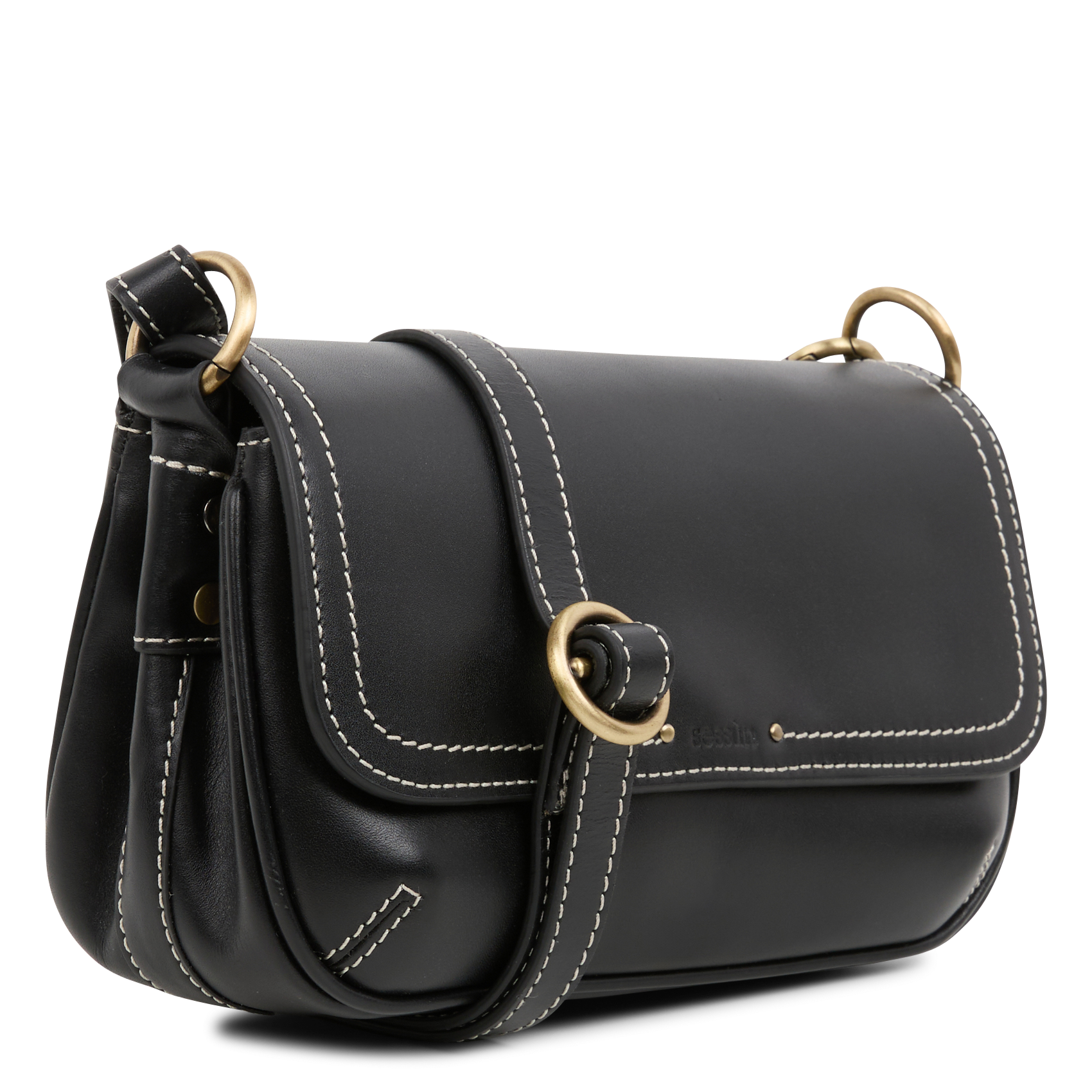 MIMITOU - Sac bandoulière en cuir | Noir