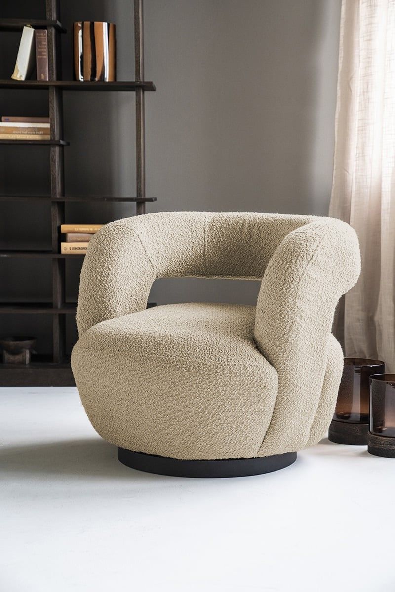 Draaifauteuil 95797 Sharon B82 x D82 x H76 cm