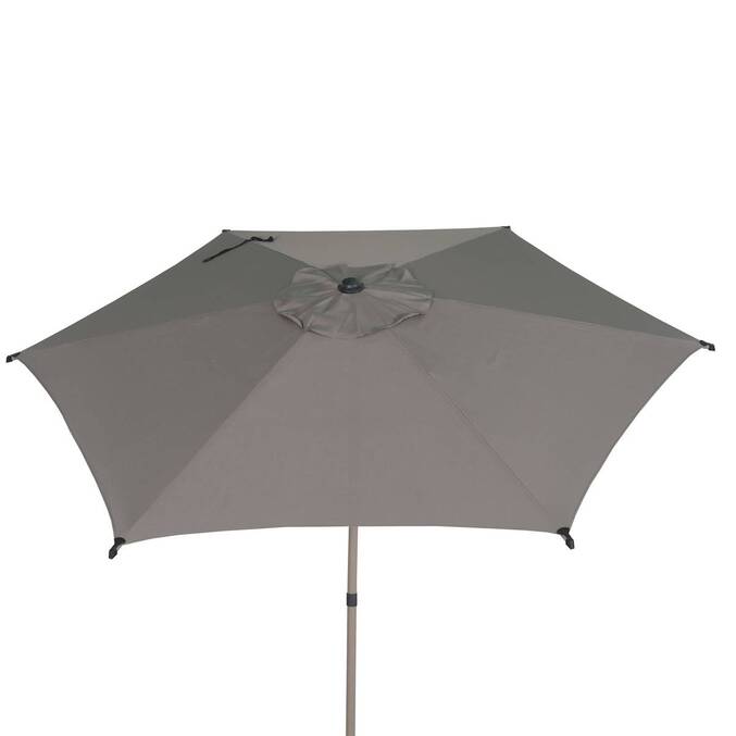 Parasol droit rond inclinable SOYA Café