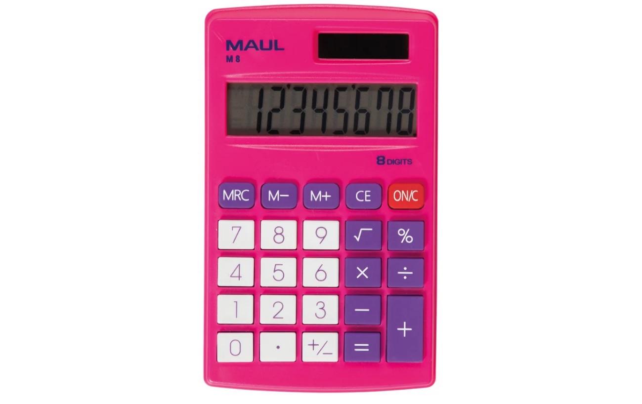 Taschenrechner M8 PinkTischrechner mit kaufmännischen Funktionen