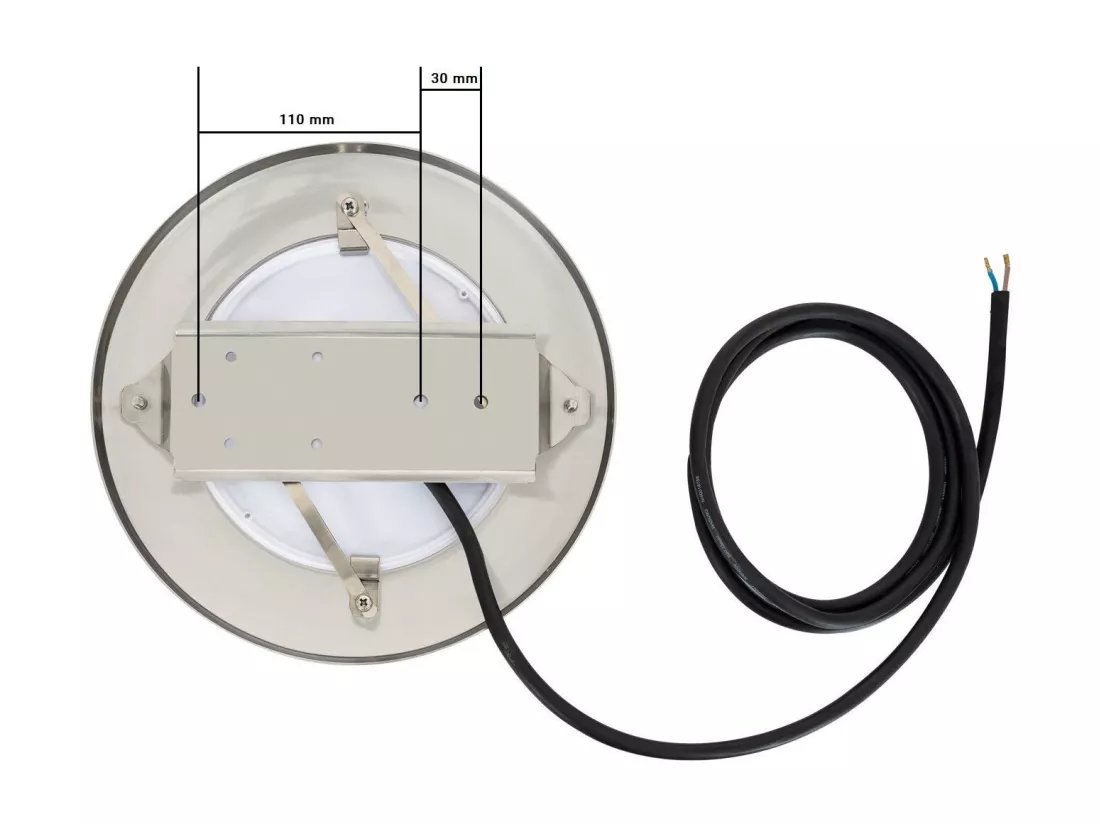 Spot LED Piscine en Saillie Inox RGB Submersible 12V AC IP68 35W Non RGB
