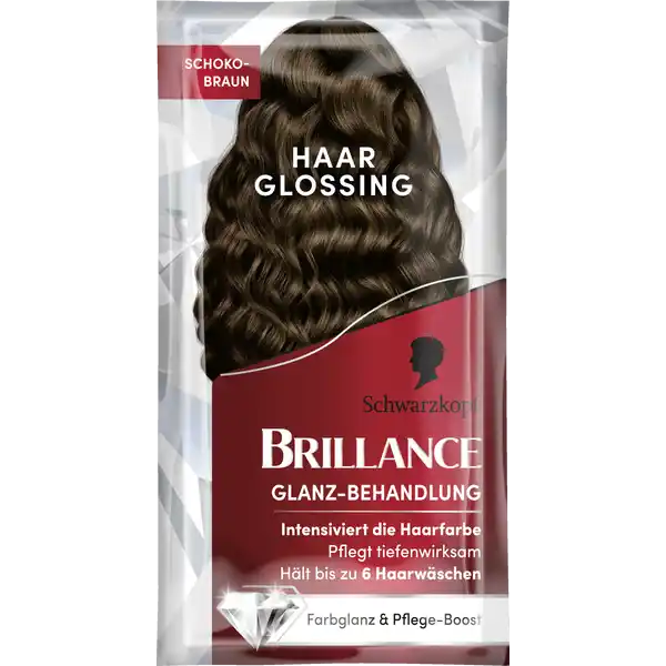 Haar Glossing Schoko Braun
