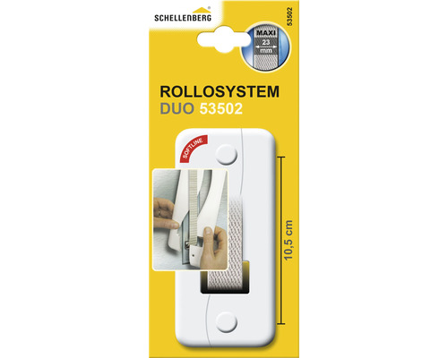 Afdekplaat Duo Schellenberg 53502, 10,5 cm, wit
