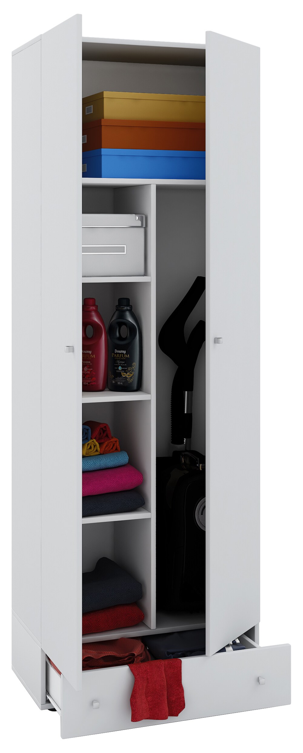 VCM Besenschrank Staubsauger Putzschrank Mehrzweckschrank Haushaltsschrank Vandol S