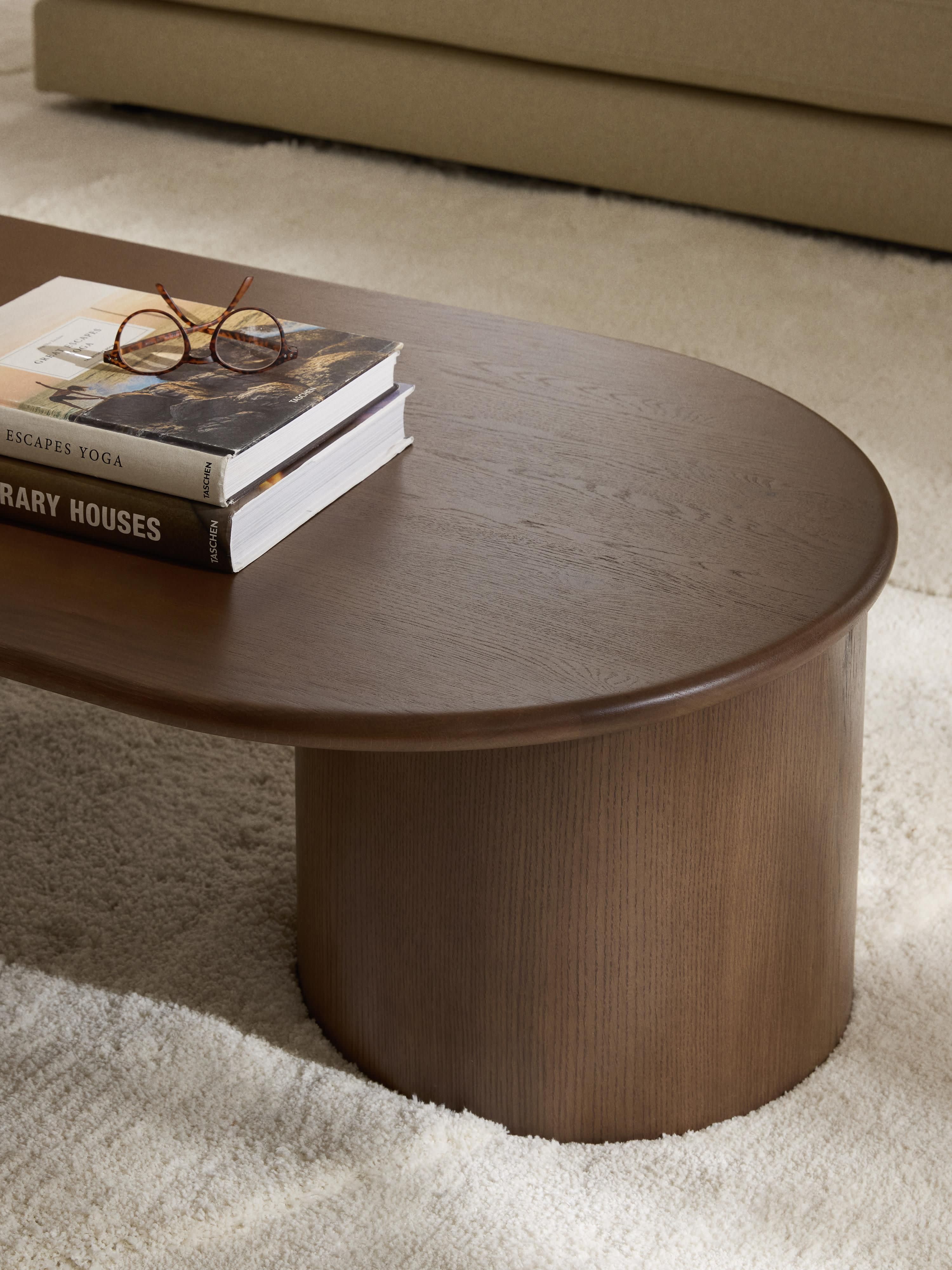 Ovale salontafel Didi van eikenhout