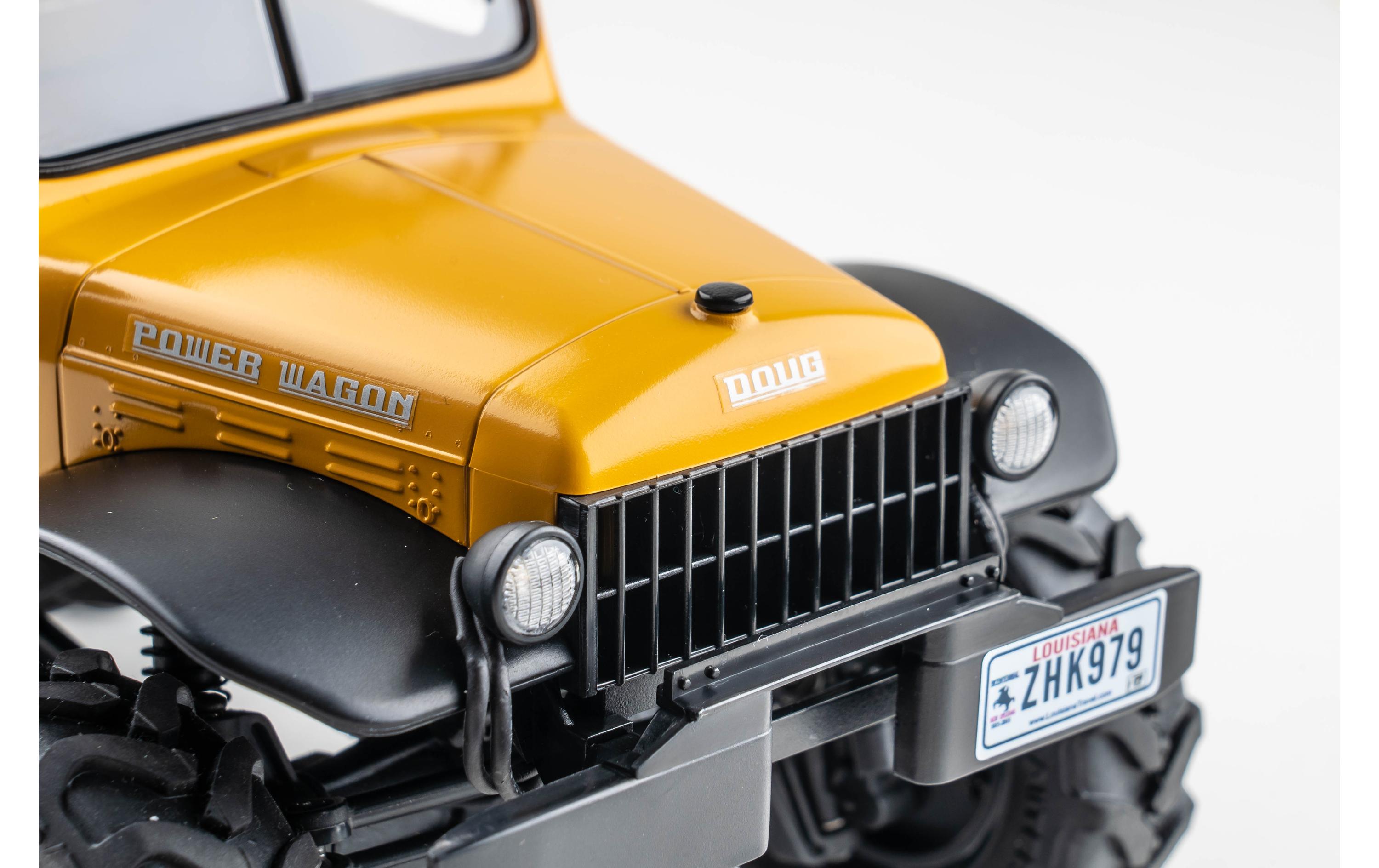 Scale Crawler FCX24 Power Wagon Mud-Racer, Gelb 1:24, RTR<br>Rock Crawler im Miniformat mit 2-Gang Getriebe