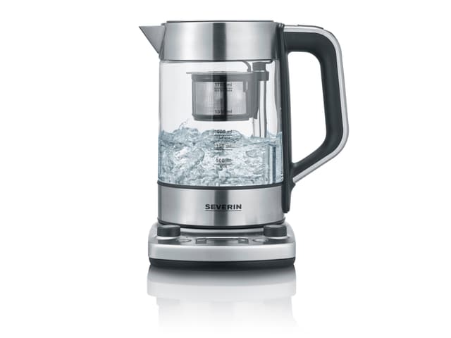 Severin Elkedel 1,7 liter 3000 watt Stål/Sort Glas
