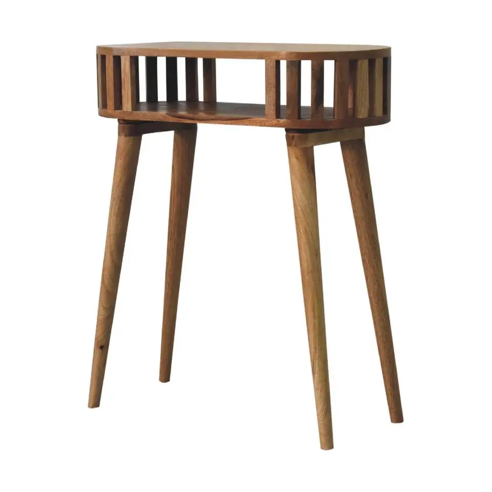 Ariella sidetable, 1 open plank, beige