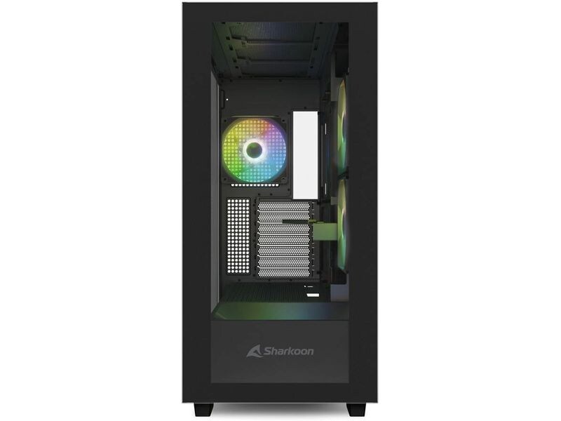 Sharkoon PC-Gehäuse Rebel C60 Schwarz Midi-Tower-ATX-Gaming-Gehäuse