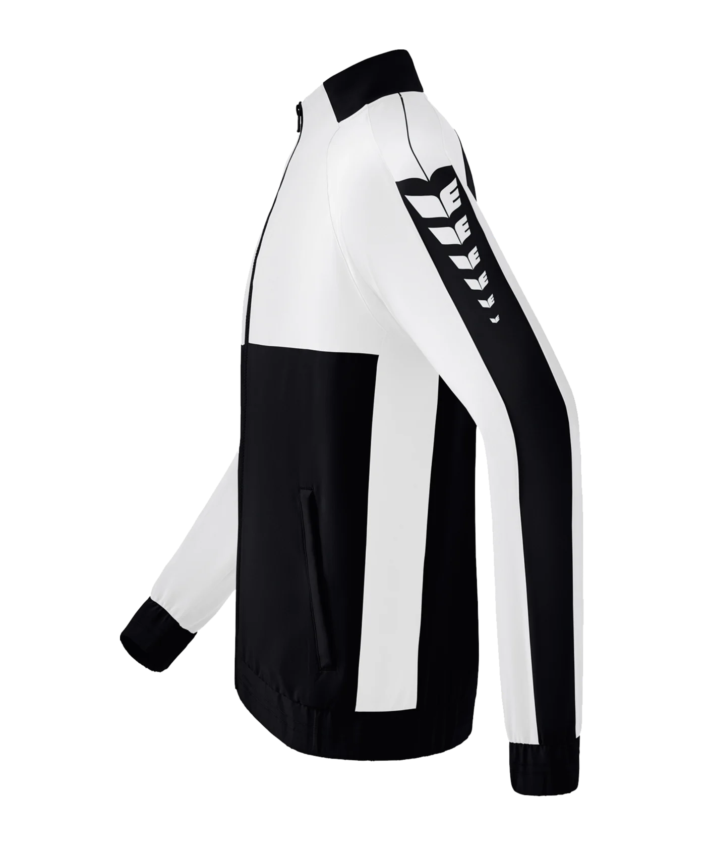 Erima Six Wings Präsentationsjacke Schwarz Weiss