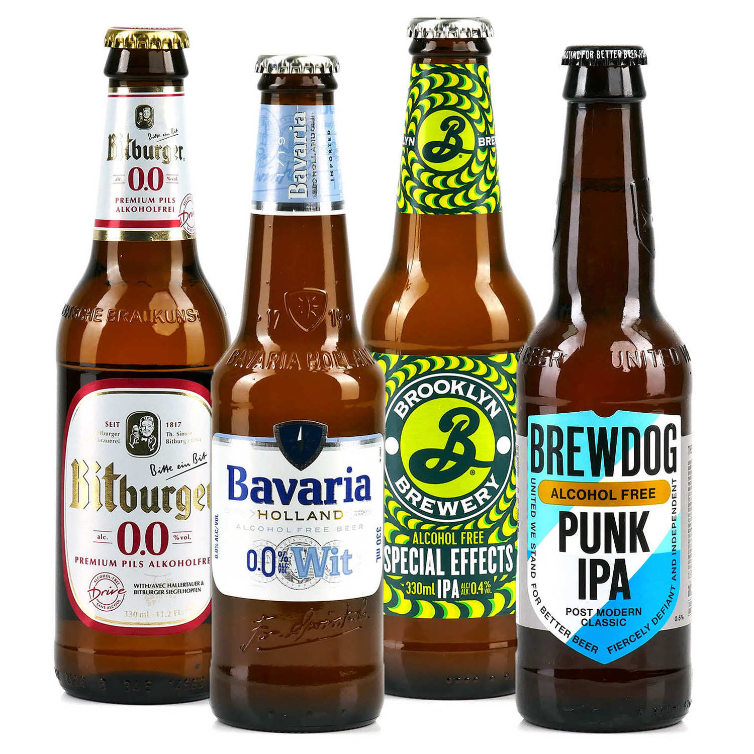 Assortiment découverte 4 bières du monde sans alcool