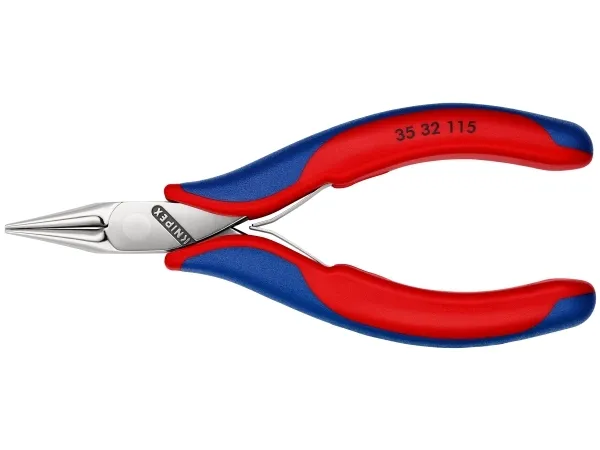 Knipex 35 32 115, Nåletang, 1 mm, 2,25 cm, Stål, Blå, Rød, 115 mm