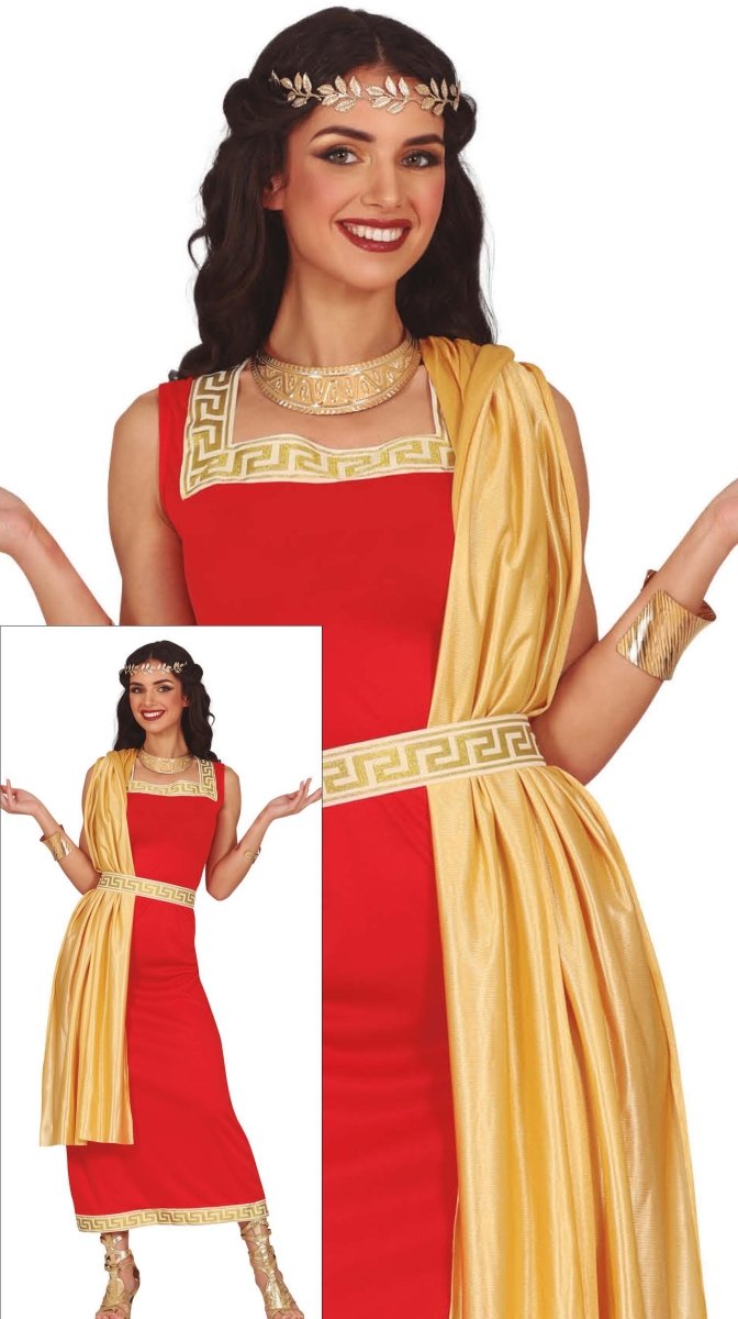 Romeins Kostuum Rood Dames