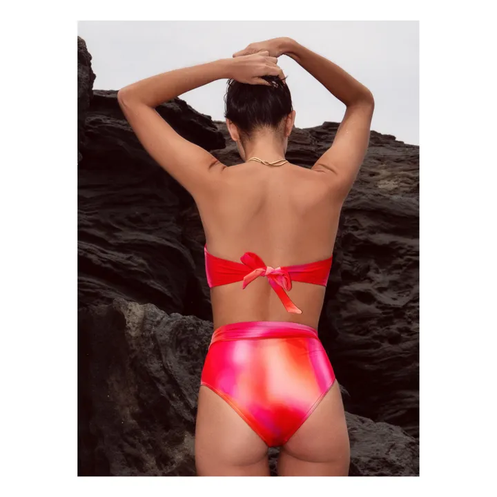 Icone Bas de Maillot Taille Haute Ambre | Rose fuschia
