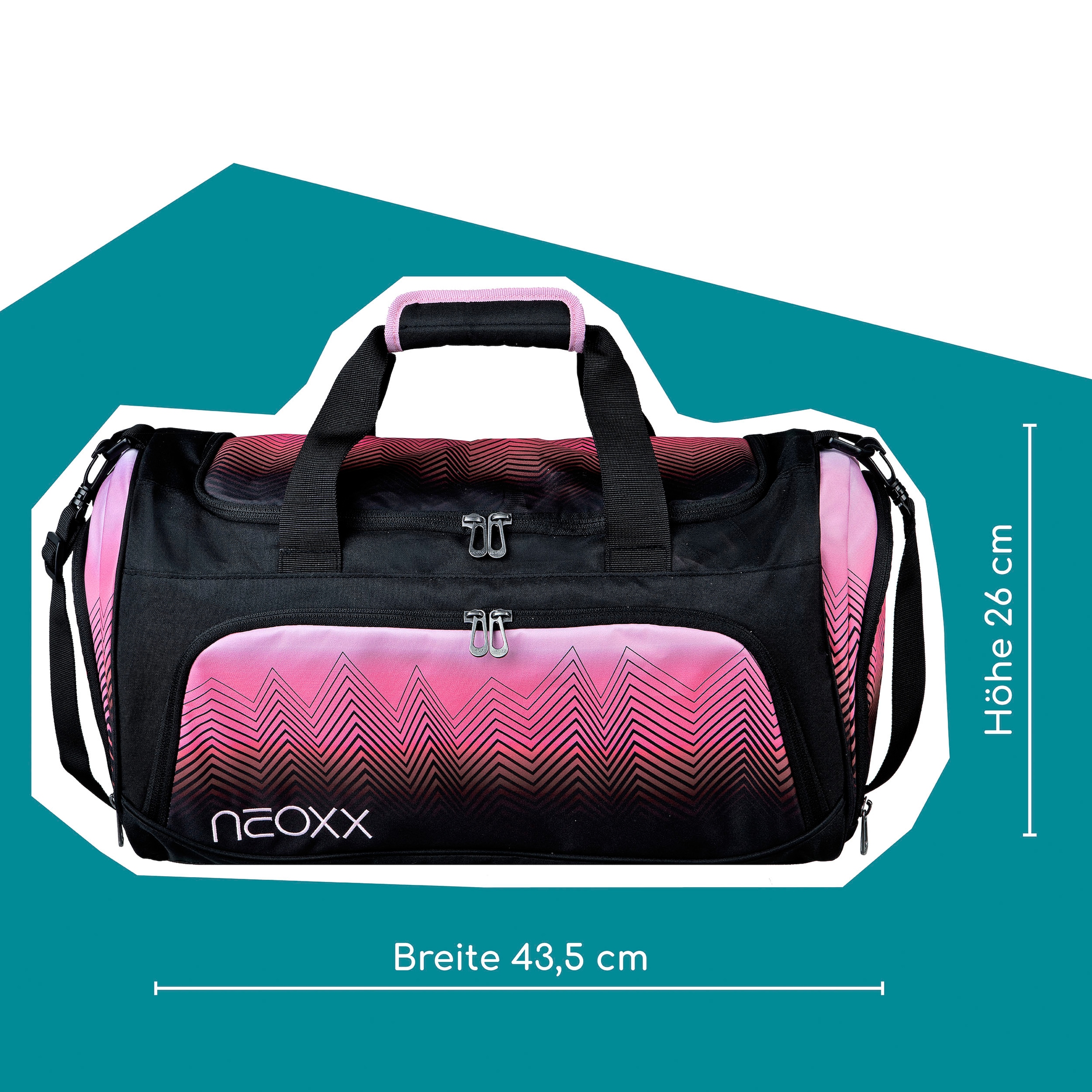 neoxx Sporttasche »Move, Sweet like Sunset« teilweise aus recyceltem Material