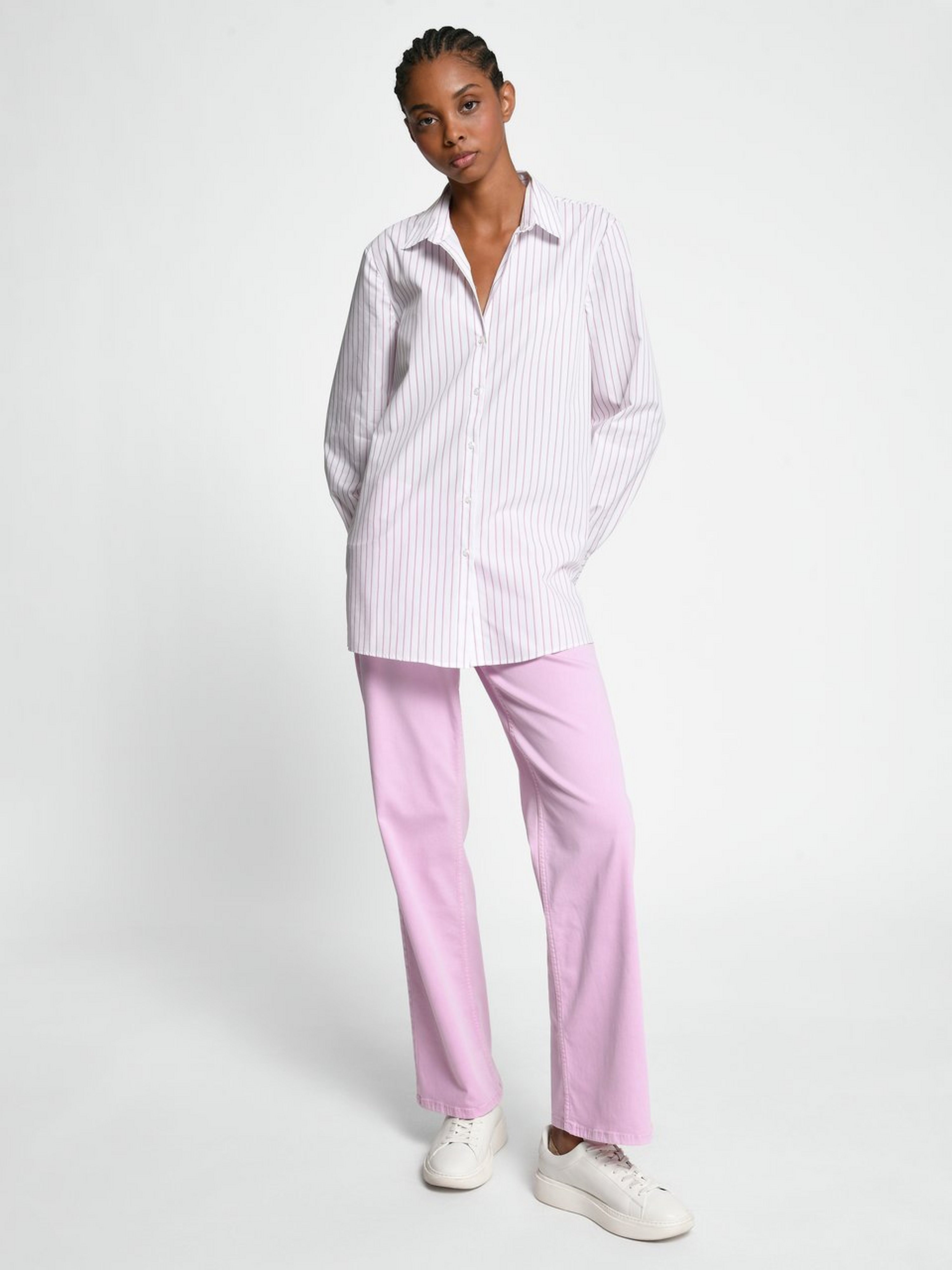 Long-Bluse mit 1/1-Arm