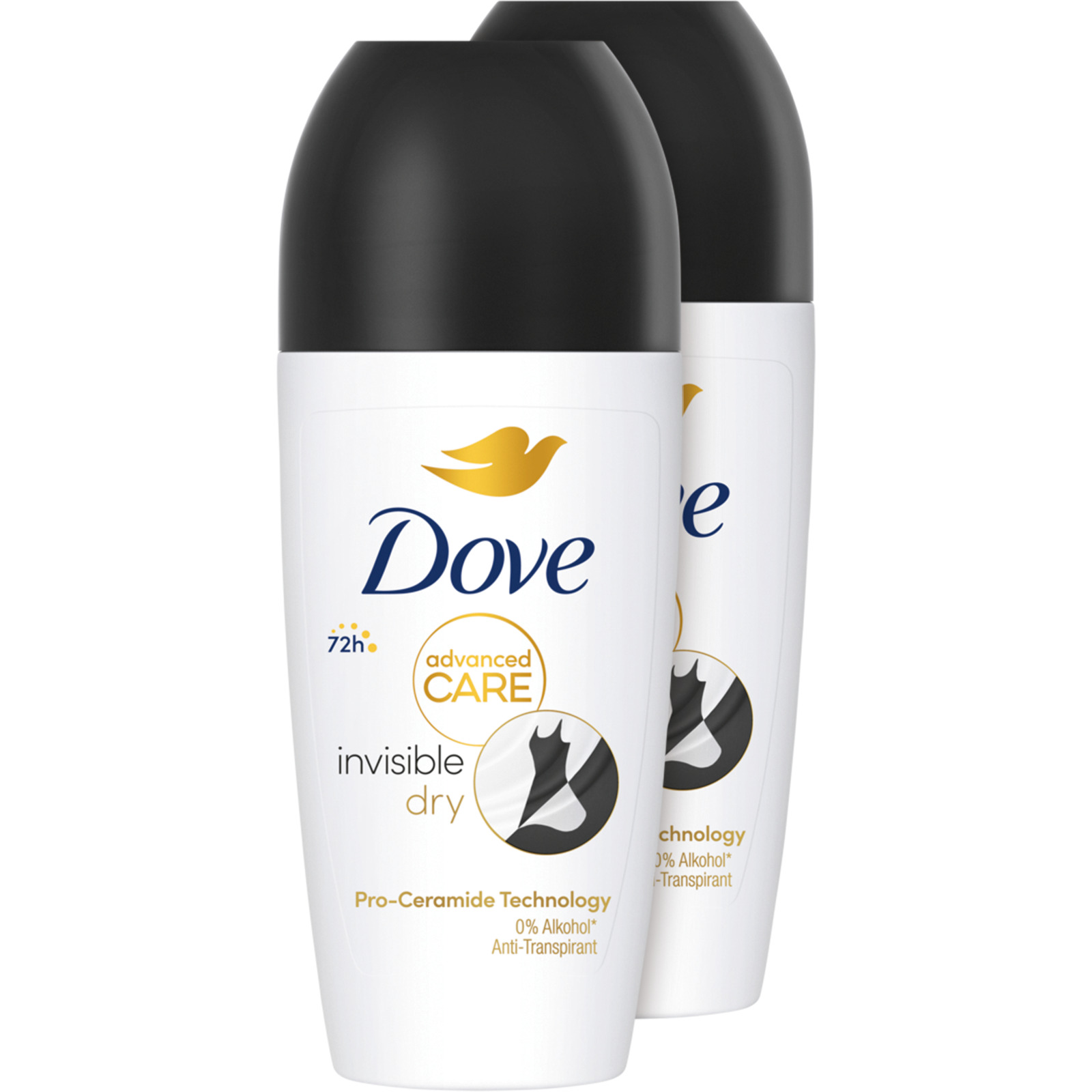 Dove Roll-on AC Invisible Dry 2 x 50 ml