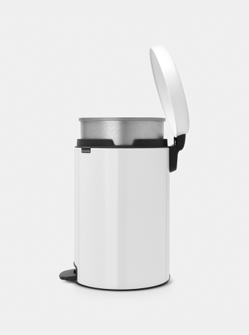 NewIcon Pedaalemmer, 20 liter, metalen binnenemmer - White